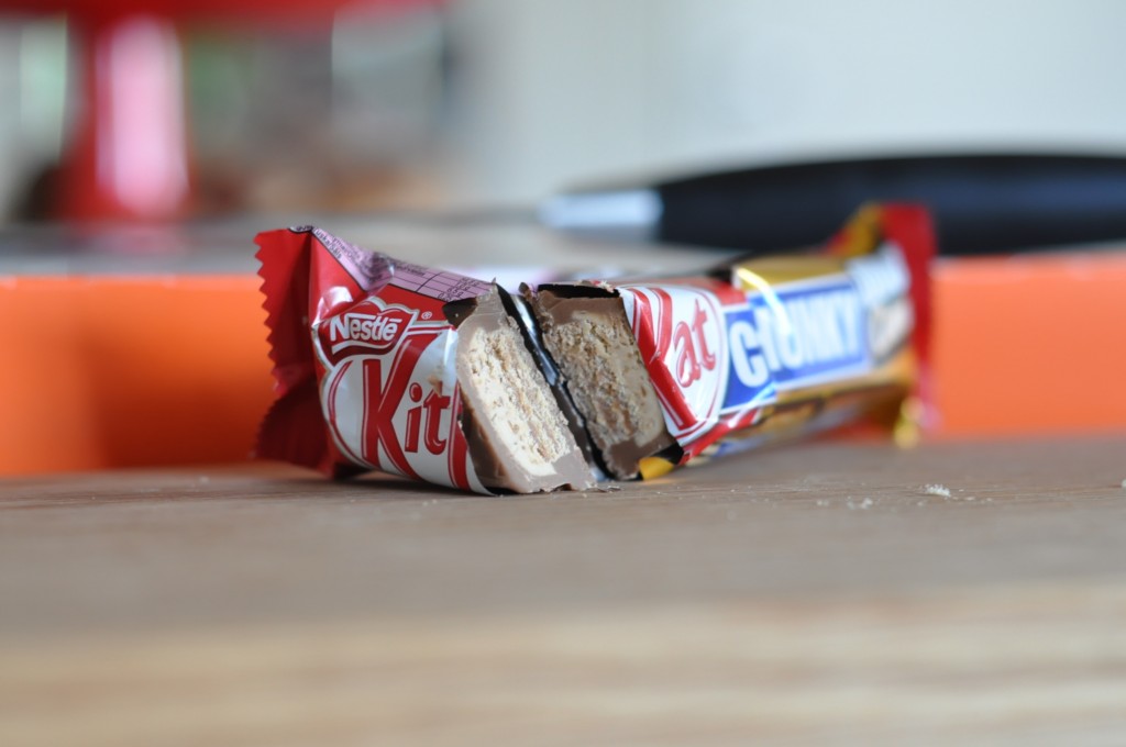 KitKat Chunky Double Caramel innanmäte