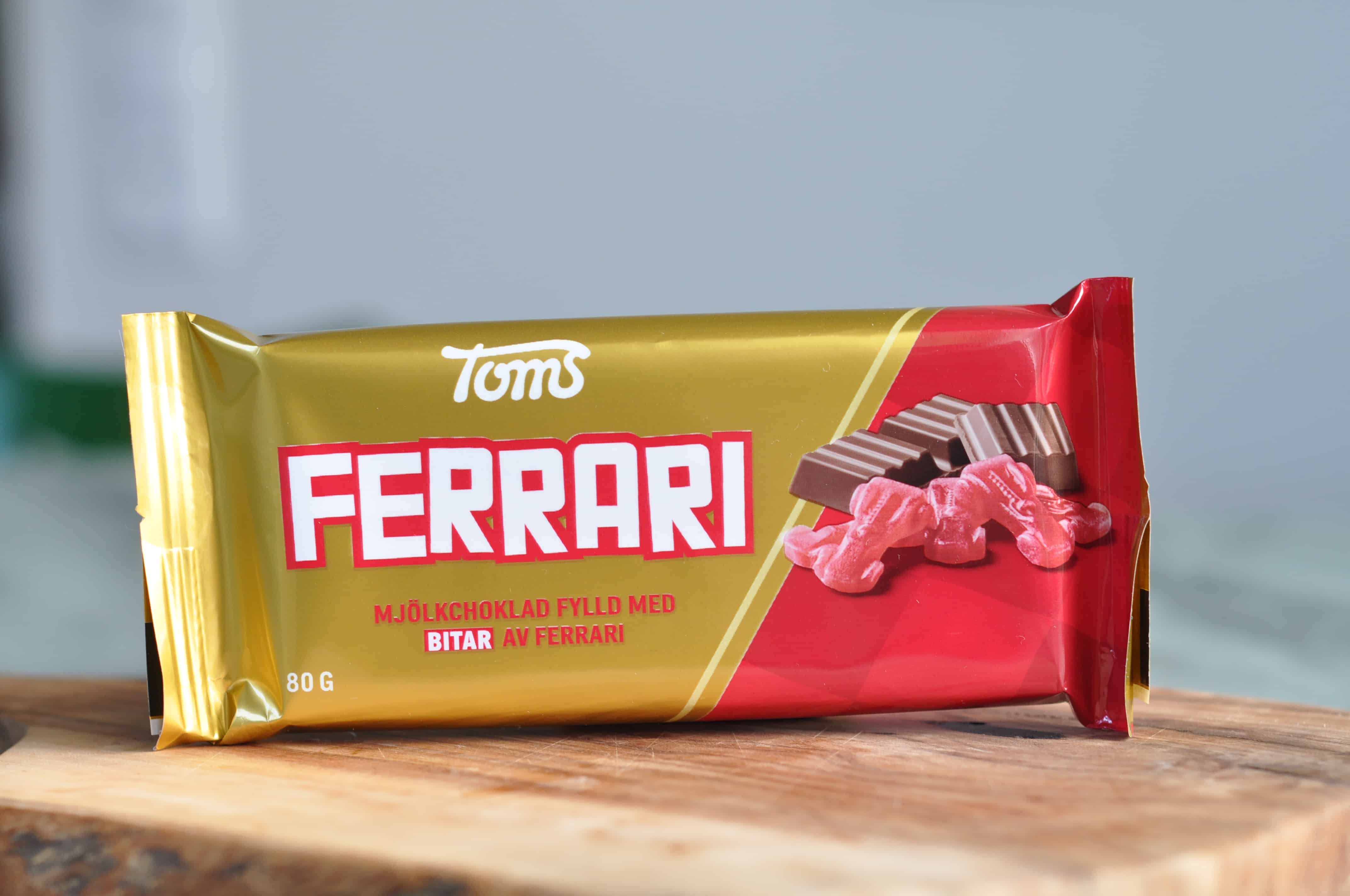 Toms Mjölkchoklad Ferrari