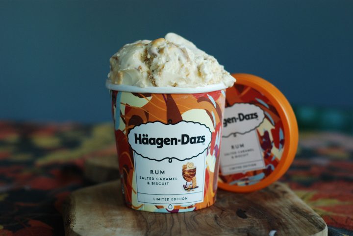 Häagen-Dazs med Rum Salted Caramel & Biscuit