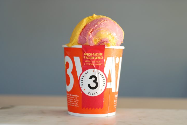 3 Vänner smak Mango-Passion & Hallonsorbet