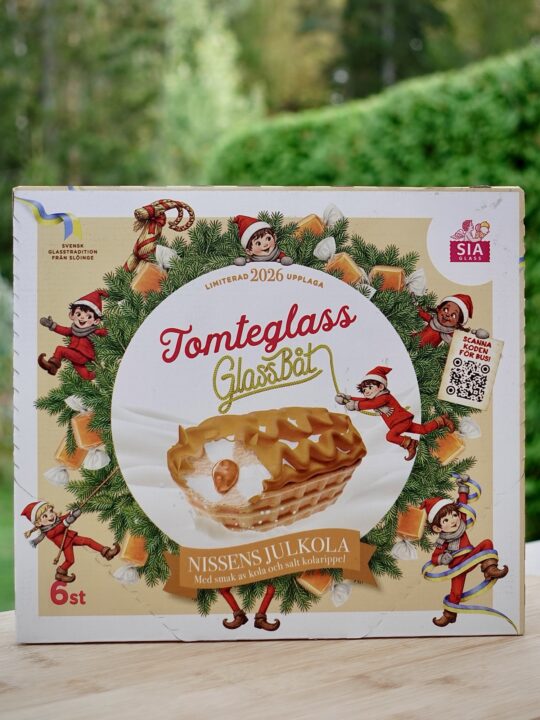 Sia Tomteglass Glassbåt Nissens Julkola​